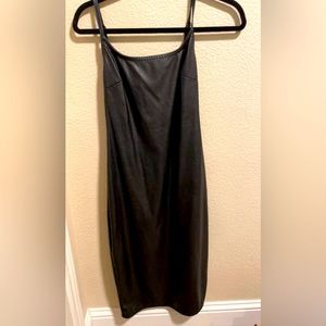 Black faux leather midi dress, Wild Fable, XS in women’s.